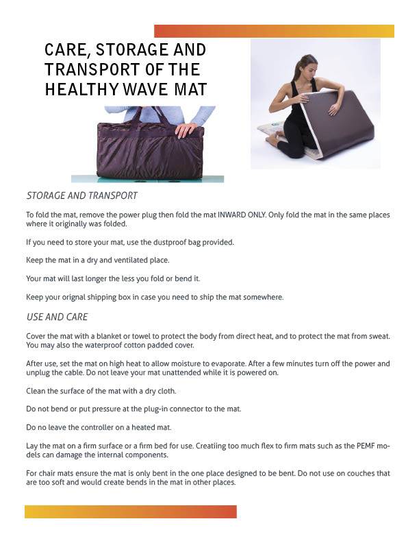 Care and storage manual